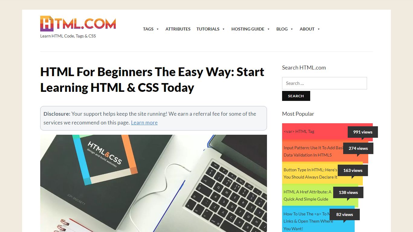 HTML For Beginners The Easy Way: Start Learning HTML & CSS Today