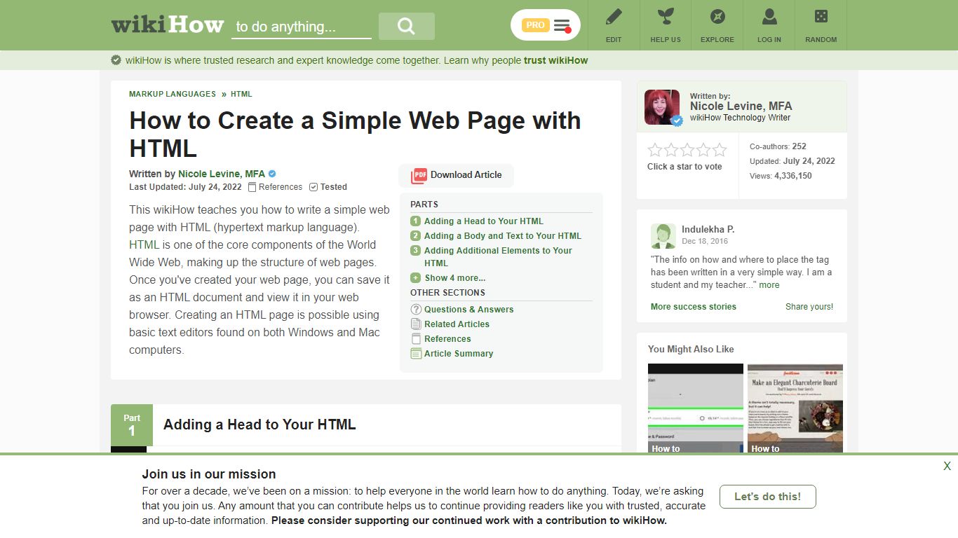 How to Create a Simple Web Page with HTML: 9 Steps (with ... - wikiHow